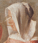 The Glass of Wine by Johannes Vermeer